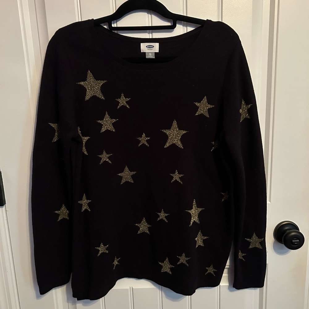 Old Navy glitter star sweater